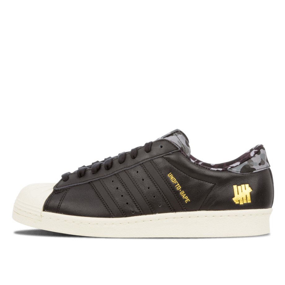Superstar 80s Undefeated UNDFTD Bape Black Klekt