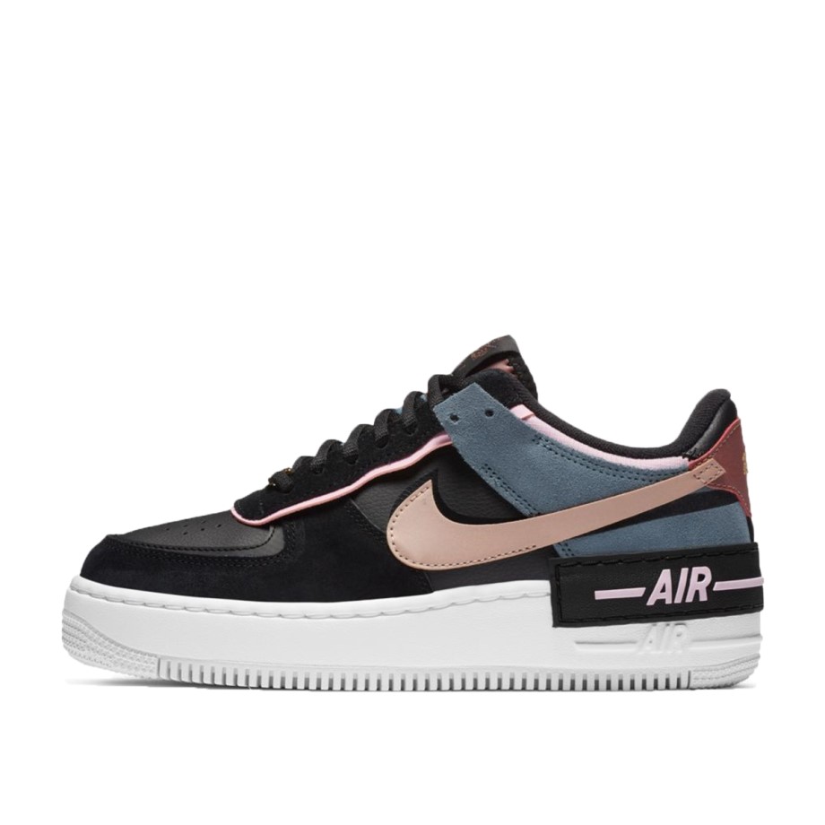 WMNS Air Force 1 Shadow Black Light Arctic Pink Claystone Red Klekt