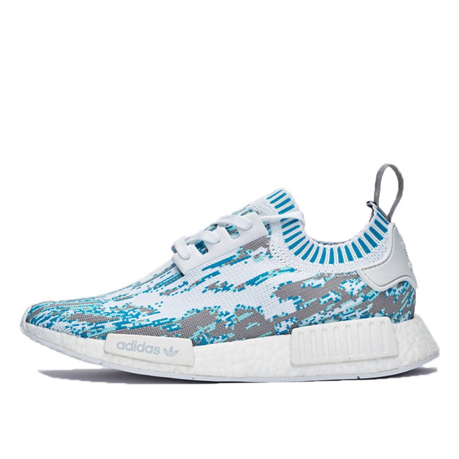 Klekt NMD R1 SNS Sneakersnstuff Datamosh Clear Aqua