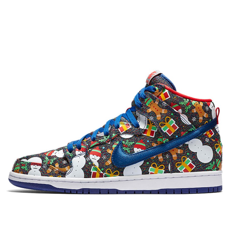 Klekt SB x Concepts Dunk High Ugly Christmas Sweater Blue
