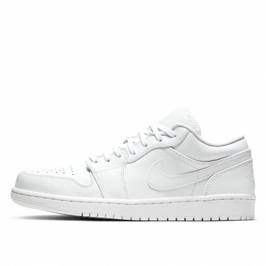 1 Low Triple White Tumbled Leather Klekt