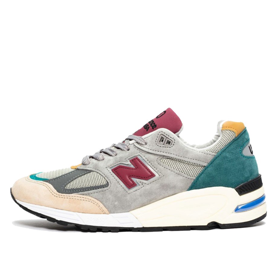 990v2 Grey Green Maroon Klekt