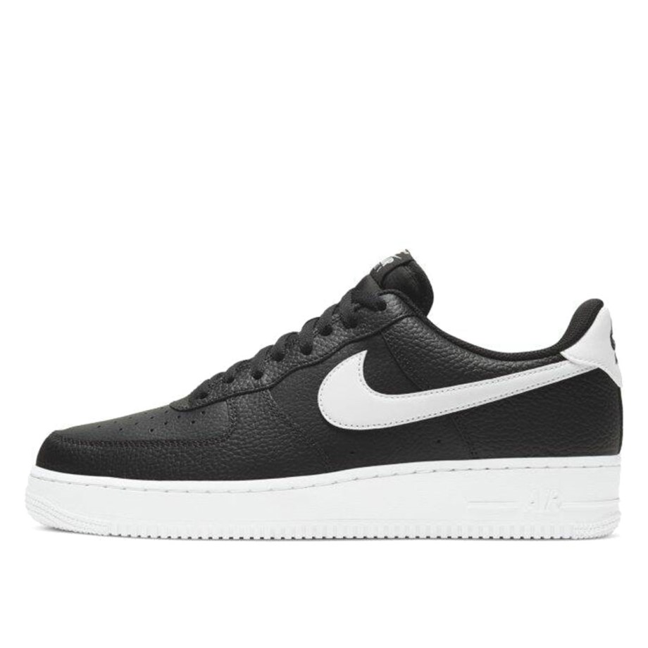 Air Force 1 Low 07 Black White Pebbled Leather Klekt