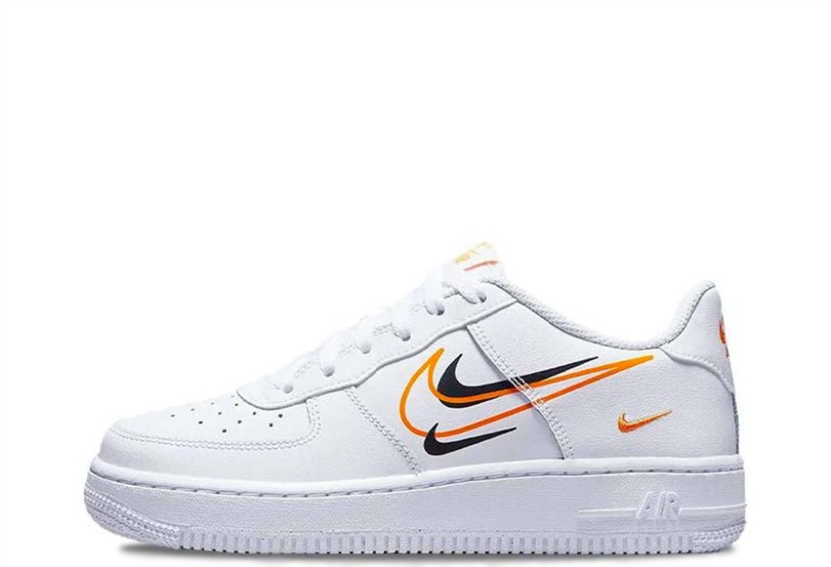 Air Force 1 Low GS Multi Swoosh White Orange Klekt