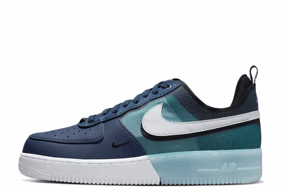 Air Force 1 React Navy Teal Klekt