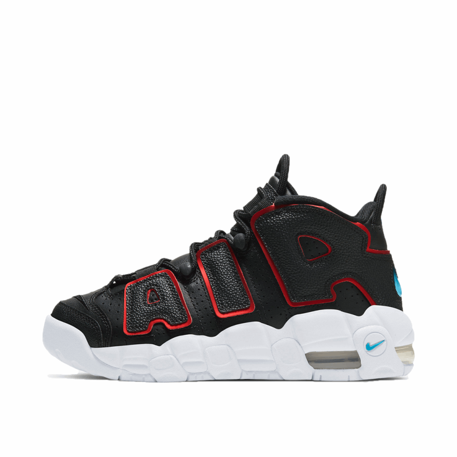 Air More Uptempo Black University Red Klekt