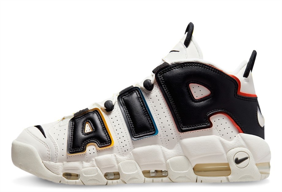 Air More Uptempo Primary Colours White Klekt