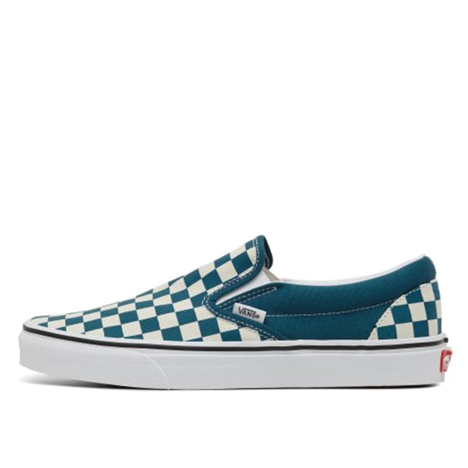 Checkerboard Classic Slip-On Blue White Klekt