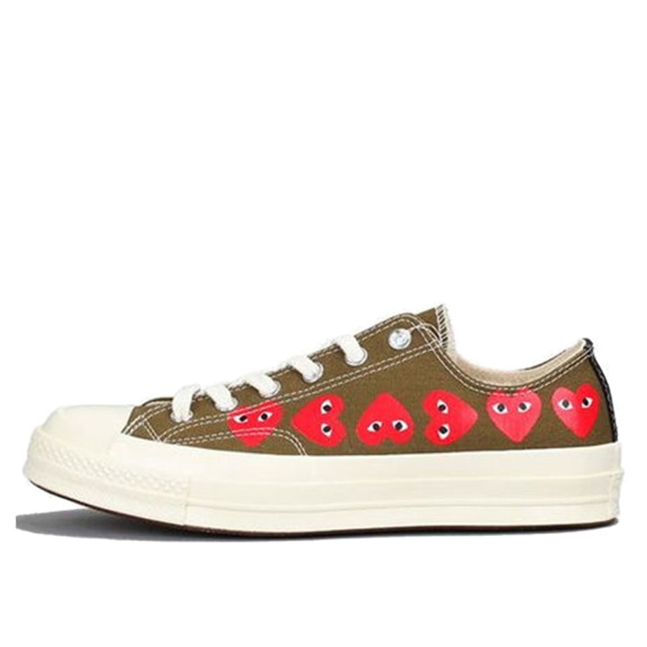 Chuck Taylor All-Star 70 Ox Comme des Garcons Multi Heart Green Klekt