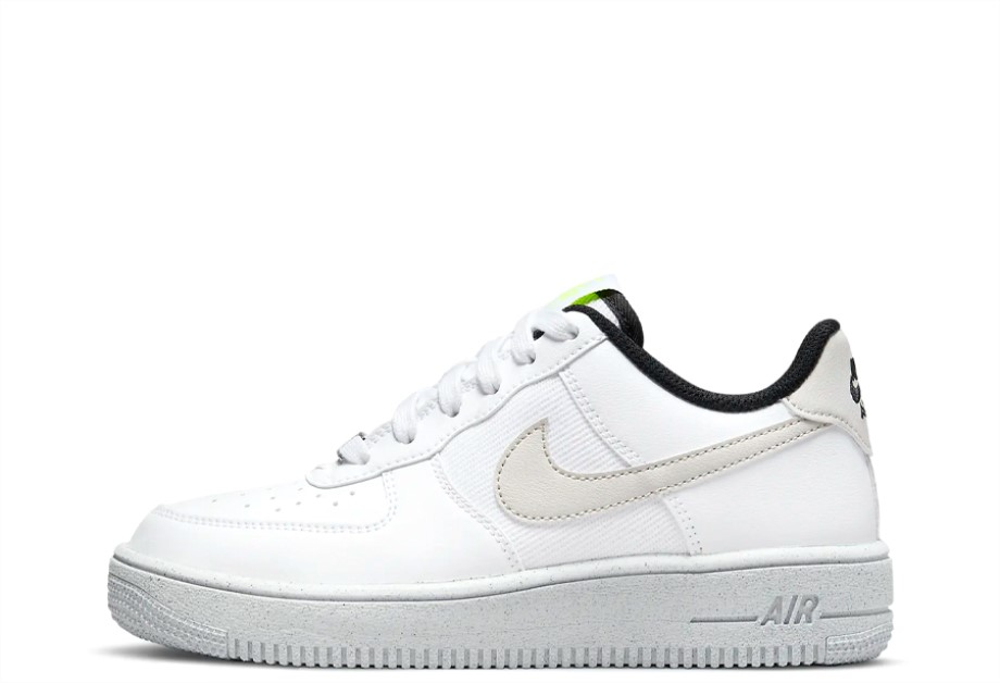 Klekt Air Force 1 GS Crater Next Nature White Light Bone