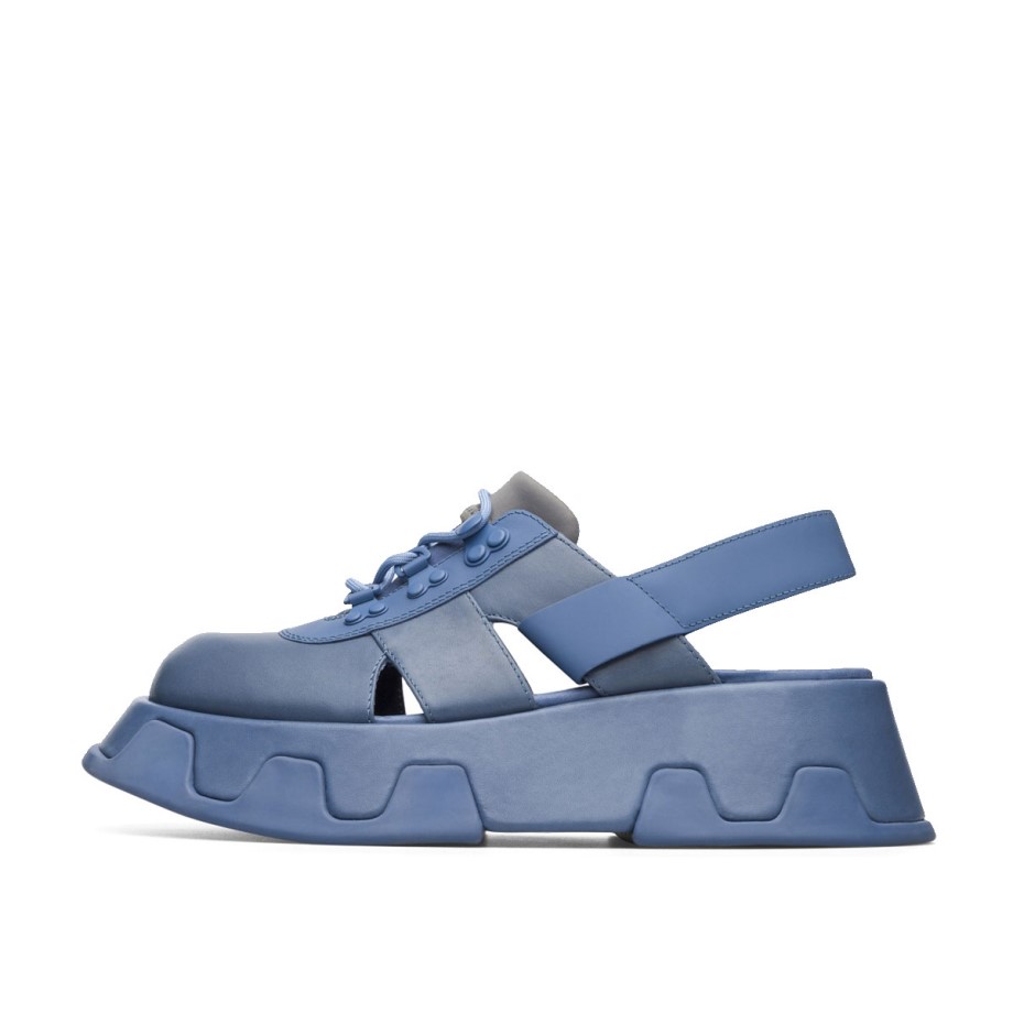 Klekt Camper Lab WMNS Wilma Extreme Platform Sandals Blue Grey