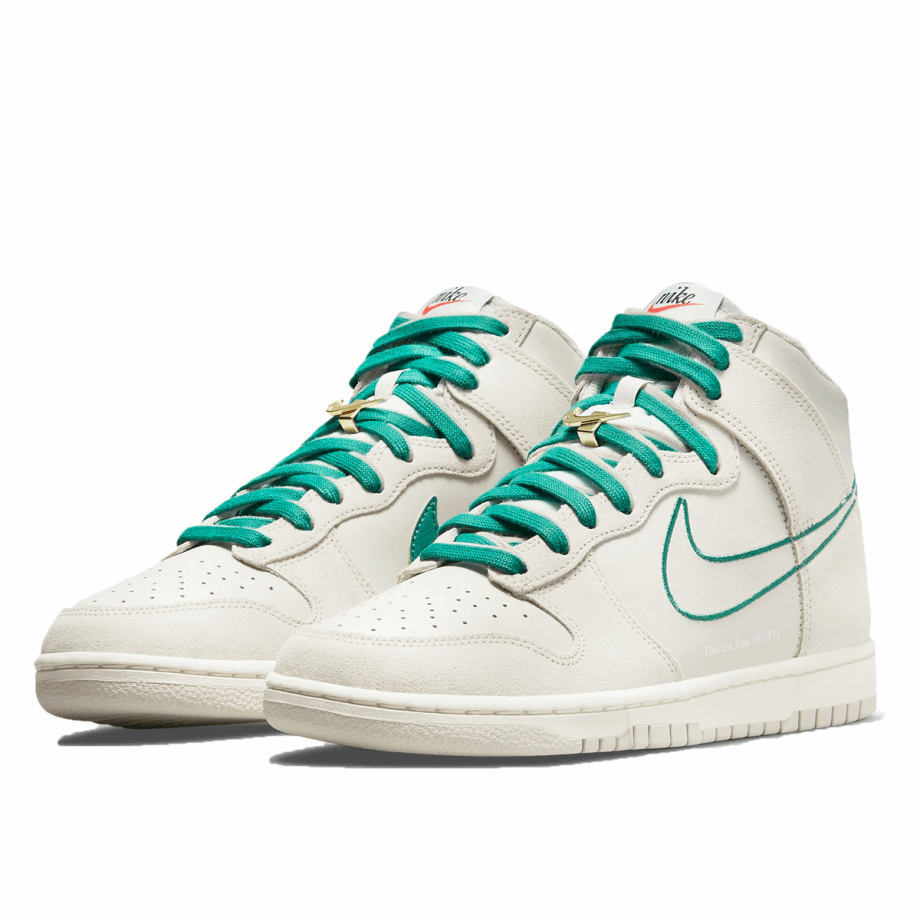 Klekt Dunk High SE Light Bone Green Noise - First Use