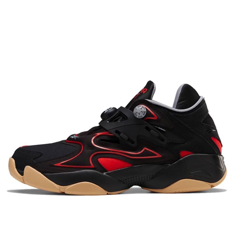 Klekt Pump Court Black Red Gum