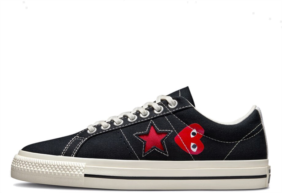 Klekt x Comme des Garcons Play One Star Low Black