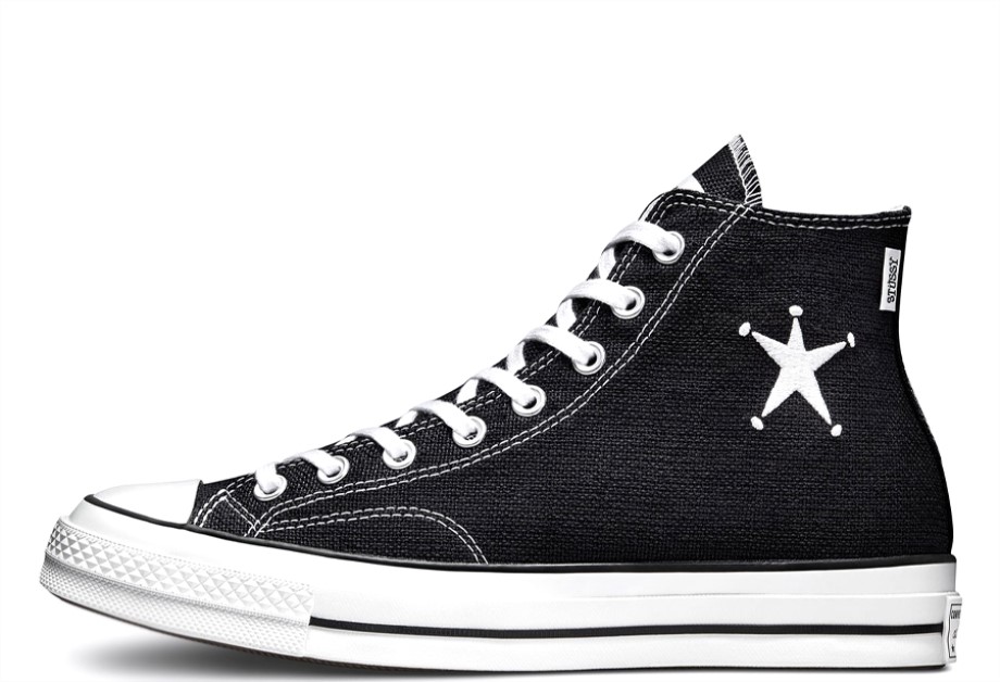 Klekt x Stussy Chuck 70 High Black White