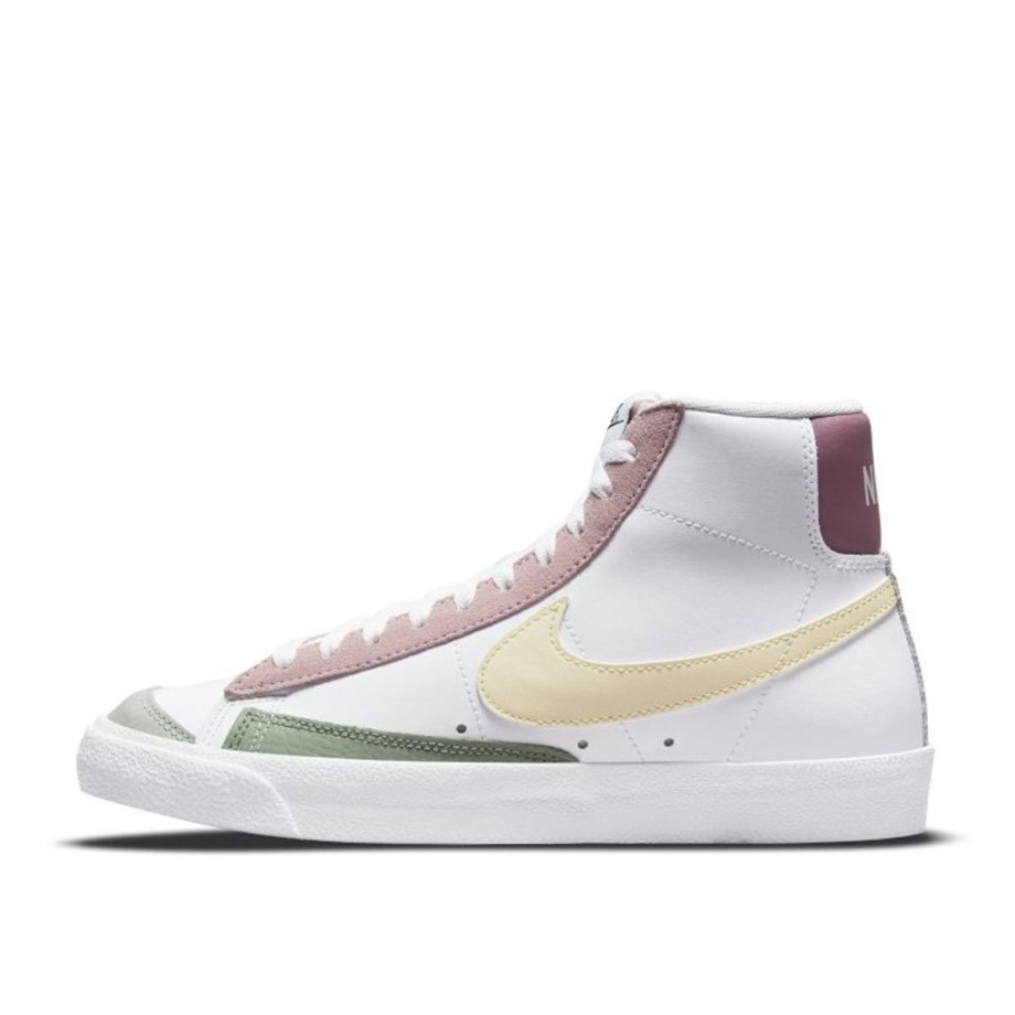 WMNS Blazer Mid 77 White Pink Green Yellow Klekt