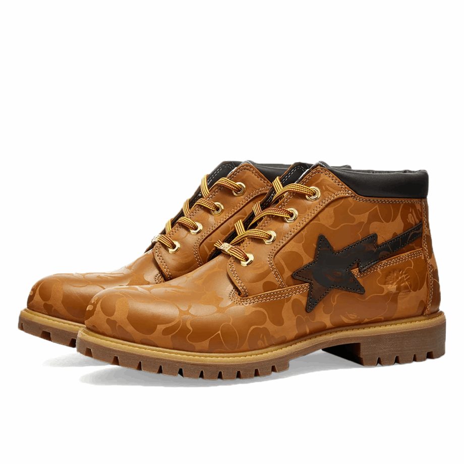 x BAPE Premium Chukka Boot Wheat Chocolate Klekt