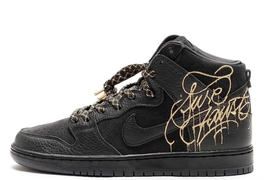 x FAUST Dunk High Black Gold Klekt