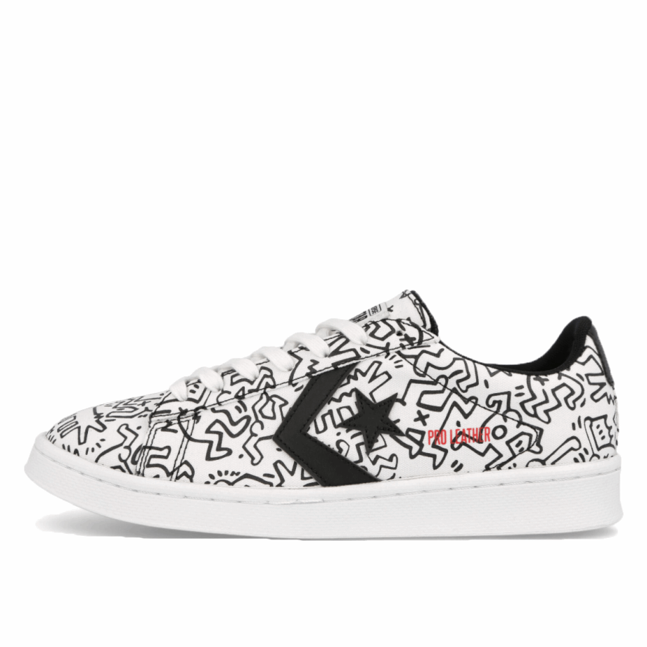 x Keith Haring Pro Leather Ox White Black Klekt