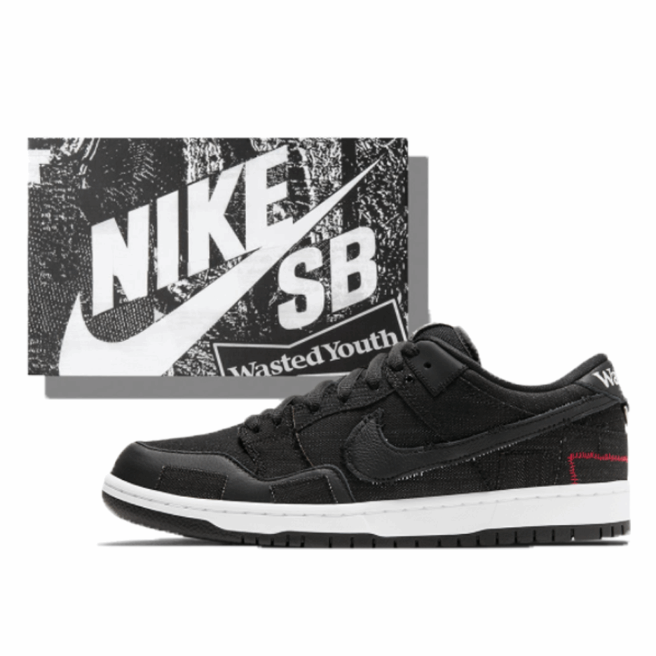 x Wasted Youth Dunk Low Black (Special Box) Klekt