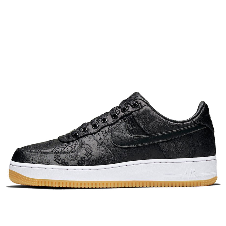x CLOT x Fragment Air Force AF 1 Black Silk Klekt