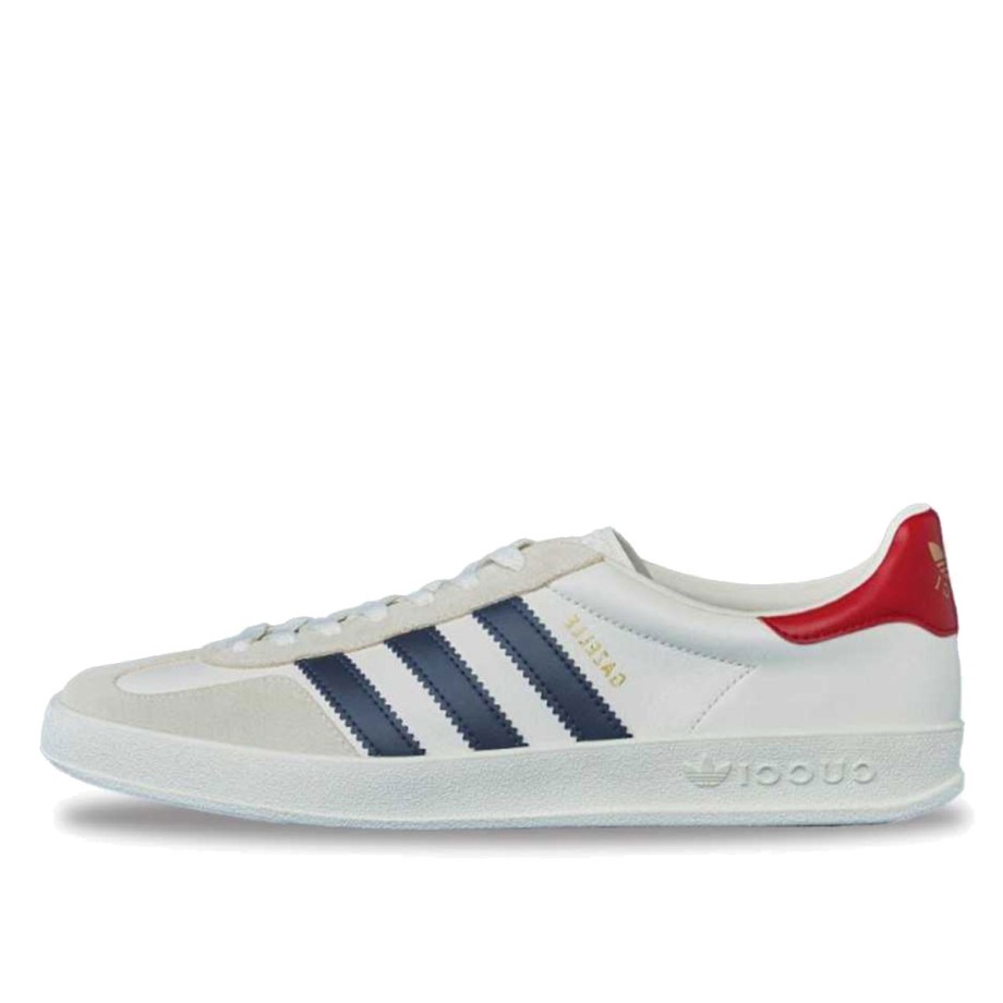 x Gucci Gazelle White College Royal Red Klekt